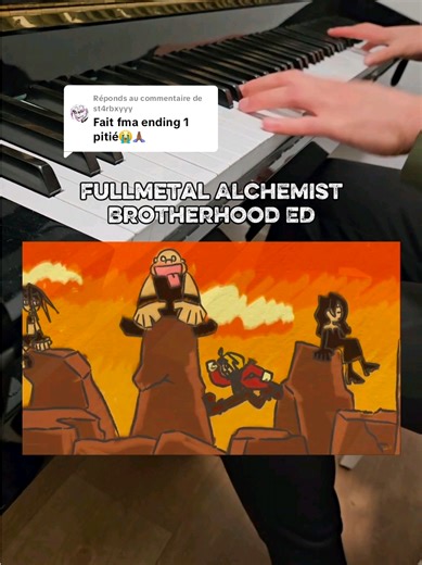 Réponse à @st4rbxyyy Fullmetal Alchemist: Brotherhood ED on Piano『Uso』 by SID #fullmetalalchemistbrotherhood #fmab #ending
