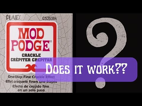 Mod Podge CRACKLE! An experiment with a surprising result!