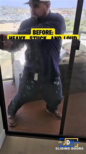 Before: heavy, loud, and stuck. ㅤ This sliding door fought back every time — grinding rollers, a crooked track, and years of wear. ㅤ After our repair? Smooth, quiet, and effortless. No more sticking, no more fighting. ㅤ ✨ Track realigned 🔧 Rollers replaced 🙌 Glide fully restored ㅤ 👉 Comment