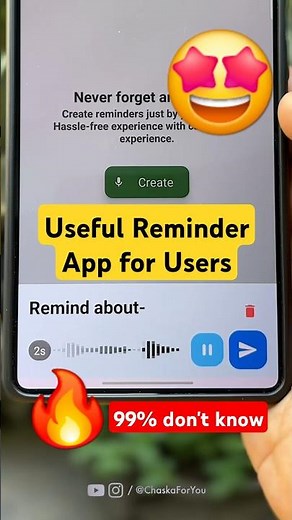 99% Mobile Users ये Useful Reminder Android App नहीं जानते! 🔥