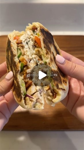 Holly Dingwall on Instagram: "GYROS PITA POCKETS 🥙🫓 These stuffed gyros pitas are so delicious and worth a try!! The dough only needs two ingredients and the filling is full of flavour 🔥 INGREDIENTS Chicken - 2 tbsp yoghurt - 1 tsp paprika - 1 tsp coriander seeds crushed - 1 tsp parsley - 1 tsp salt - 1 tsp pepper - 1 tbsp olive oil - 500g chicken thighs For my cheat pita - 220g self raising flour - 180g Greek yogurt Toppings - Red onion - Tzatziki - Cucumber - Tomato METHOD Chicken (use this
