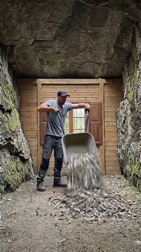 Built a Luxury Dream Home Hidden Under a Giant Rock! 🪨🏡