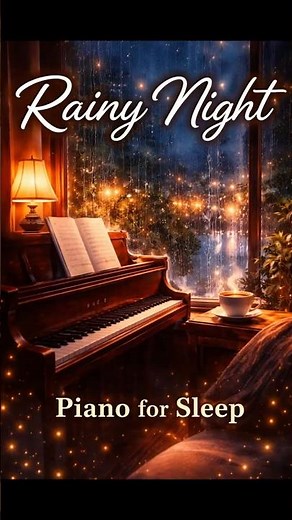 Rainy Night Piano 🌧️ Deep Sleep Music with Relaxing Rain Sounds