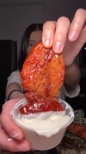 Kitty Foodie ❤️ on Instagram: "Finally trying new Fiery Lime from Wingstop 😍 I love trying new flavors for wings #foodie #mukbang #eatingshow"