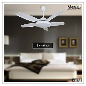 13K views · 16 reactions | Fan’s unique scythe-shaped retractable blades cause a ring-like illusion when in full swing. This next-gen modern fan is equipped with a radio- frequency remote control as well as an LED light kit too. Explore: https://www.fanzartfans.com/product/marvel-modern-high-tech-ceiling-fan/ | Fanzart- Designer Fans | Facebook