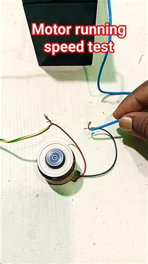 Motor running speed test by Dc 12 Volt Battery 🔋#dcmotor