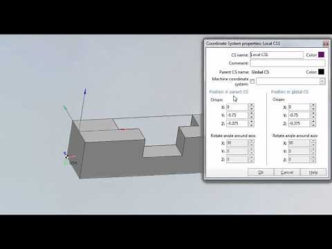 How to Create a New Coordinate System - SprutCAM 9