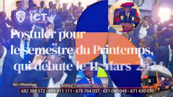 4.1K views · 1.9K reactions | Les inscriptions pour la rentrée du Printemps Mars 2024 sont en cours. Postulez dès maintenant sur: https://ictuniversity.edu.cm/portal-sign-up | ICT University | Facebook
