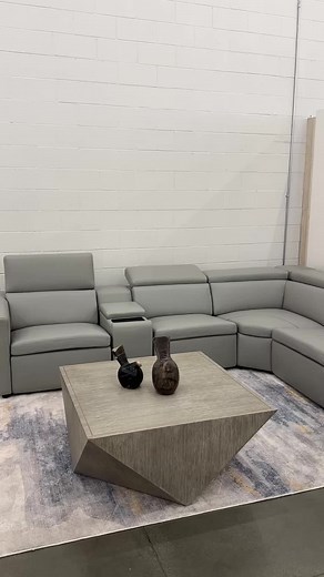 Premium Leather Power Reclining Sectional for Modern Living