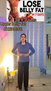How to Reduce Belly Fat Naturally at Home | 100% Effective! #BellyFatLoss #HomeWorkout #ytshorts