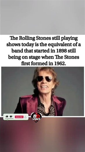 *THE ROLLING STONES STILL TOURING = A 1898 BAND IN 1962*#shorts #viral #trending