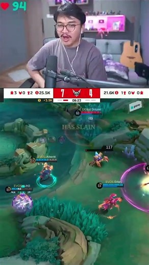 NAH, ERLAN'S SPEAR CLASS 🔥 #adesetiawan #evos #mplid #mobilelegends #set1awanade #reaction