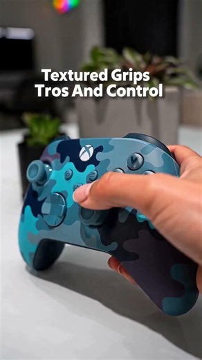Blue camo controller just upgraded my setup 🔥 Works with Xbox, PC, iOS/Android! 🎮