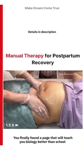 🤱 Manual Therapy for Postpartum Recovery 🧑‍⚕️ | MDCT