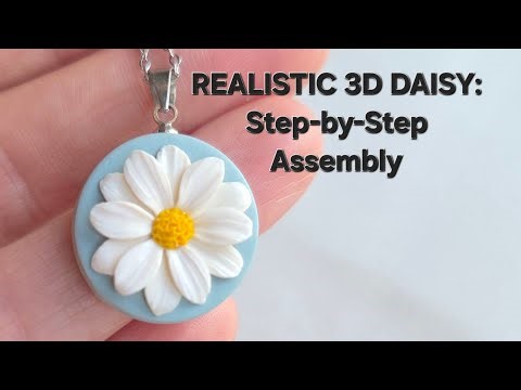 The Secret to Realistic 3D Daisy Flowers (No Molds!)🌸