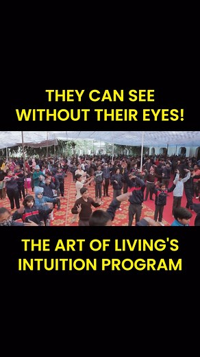 14K views · 152 reactions | At the Art of Living’s Intuition program children learn to go beyond their 5 senses, and tap into their inner intuition! Here’s what happened at a school for kids with hearing impairments. [intuition, 6th sense, children, education, happiness] | The Art of Living | Facebook