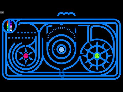 Split & Enlarge - Marble Race in Algodoo