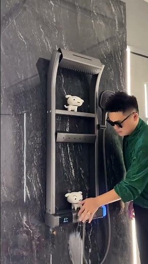 1️⃣Modern control made simple Modern LED Digital Display Thermostatic Piano Keys Shower Set (# 2028)