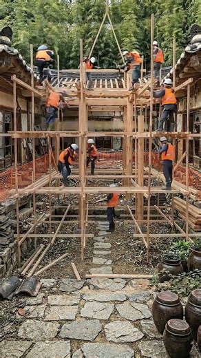 Glow Up Homes | Extreme Abandoned Hanok Restoration 🪵 폐 한옥의 완벽 복원 비포애프터 #shorts #home #architecture