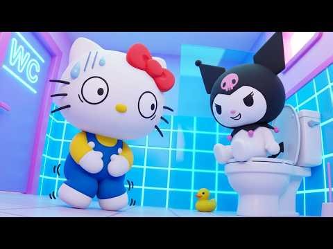 Kuromi Pranks Hello Kitty! 😈 Potty Emergency Disaster & Funny Moments 💥 Best Sanrio Cartoon