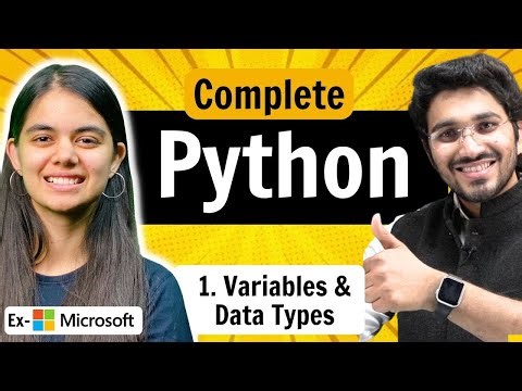 Lecture 1: Python Full Course 2026 | Variables & Data Types | Lecture 1