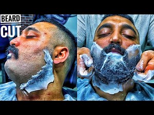 ASMR • HARD BEARD SHAVE and HEAD MASSAGE • Let's sleep