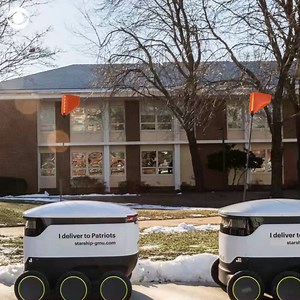 103K views · 166 reactions | These college students can now get pizza and coffee delivered by a fleet of on-campus robots ☕️ https://cbsn.ws/2ROh8fR | CBS News | Facebook