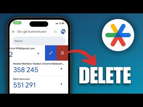 How to delete an account on Google Authenticator