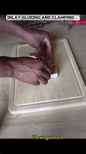 Glueing & Clamping Process of a CNC Inlay Board | Precision Woodworking #wood #woodworking #cnc