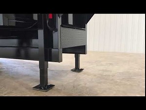 Dual hydraulic jacks upgrade for Texas Pride Dump Trailers