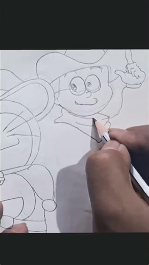 drawing doremon nobita character #drawing #artist