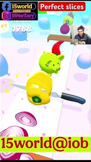 Onion cutting Perfect slices gameplay.Onion cutting clip🔪Best mobile vegitable cutting clip
