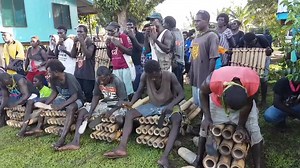 12K views · 218 reactions | Mean while Good Music from Africa. Residents of Tangari Village singing and playing bamboo instruments on Bougainville Island in Papua New Guinea. | Kiana Products | Facebook