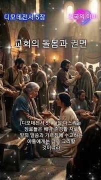 디모데전서 5장: 교회의 돌봄과 권면