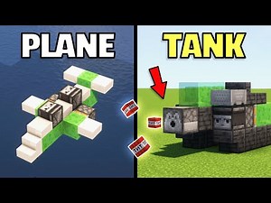 TOP 5 Vehicle Redstone Builds [Minecraft]