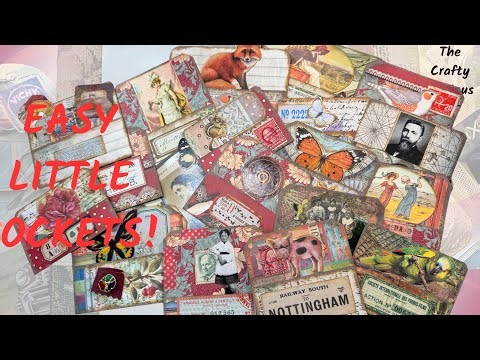 Let’s make Easy little pockets with scrapbook paper! #junkjournaling #junkjournal #craftwithme