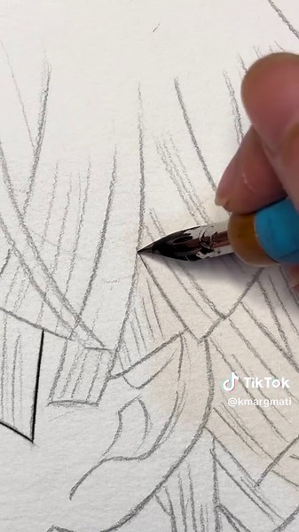 Drawing Zenitsu: Inking Techniques for Anime Art