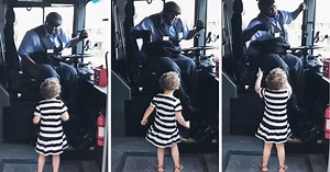 Bus Driver Busts Out Moves As He Has Dance Party With Young Girl