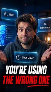 Sleep vs Hibernate vs Shut Down — Which One to Choose | #windows #techtips #laptoptips #shutdown
