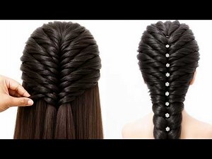 Easy pull through braid Hairstyle Tutorial for Long Hair - Trendy & Simple | Easy & Simple style