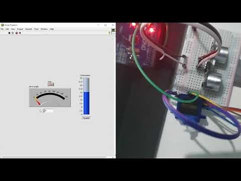 LabVIEW 2020 Linx Arduino: Servo and Ultrasonic