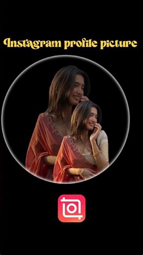 Instagram profile picture edit with inshot tutorial #aesthetic #instagram #inshot #profile #shorts