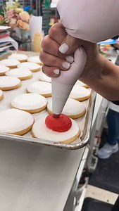 Festive, fluffy and totally irresistible! Grab our Santa Hat Cookies while supplies last, or call us at (904) 246-1728 to place a custom for your next holiday party (7-10 days’ notice needed). They take holiday cheer to new heights 🎅✨ • • • • #cinottisbakery #bakery #santaclaus #santahats #santacookies #customcookies #christmascookies #duuuval #jaxbeach #jacksonville #jacksonvilleflorida #florida #holidayseason #christmasiscoming #holidaycheer | Cinotti's Bakery