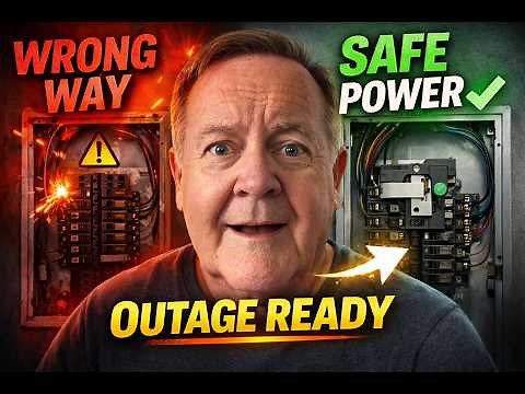 🔌🔒 **How to Install a Generator Interlock Switch on a Siemens Panel for Generator Backup Power **