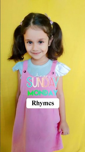 Sunday Monday Rhymes | Days of the Week Song | Ananya Tiwari | Nursery Rhymes