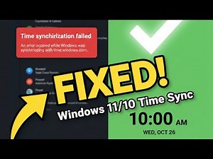 How to Fix Time Synchronization Failed in Windows 11/10 (2026)
