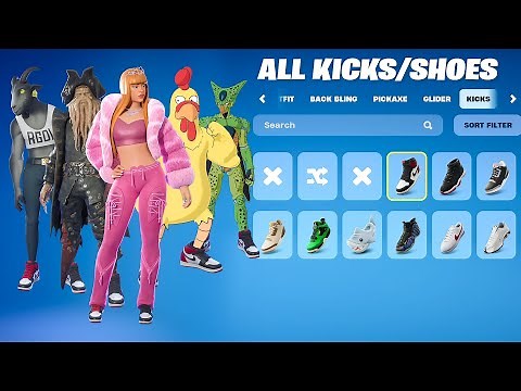 NEW Fortnite Shoes on Collab Skins!
