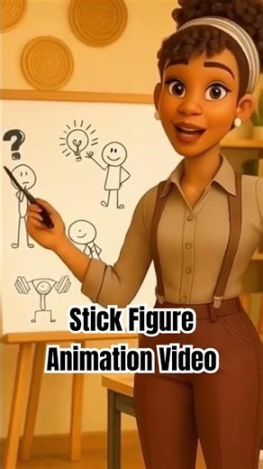Create stick figure animation videos in Canva #canvatutorial #stickfigure