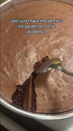 did i just make the perfect ina garden brownie pudding?