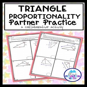 Triangle Proportionality Theorem Partner Practice